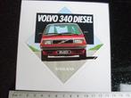 sticker volvo 340 diesel logo uitgesneden vintage, Verzamelen, Stickers, Auto of Motor, Zo goed als nieuw, Verzenden