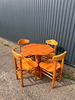 Vintage eetkamerset stoelen eettafel wolk vorm, 50 tot 100 cm, Gebruikt, Rechthoekig, Ophalen of Verzenden