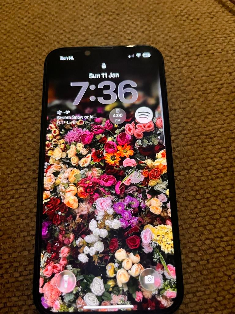 iPhone met verminderde batterijconditie, Zwart, IPhone 13, Ophalen of Verzenden, Zonder simlock