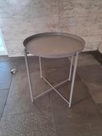 IKEA Gladom dienbladtafel, Gebruikt, Metaal of Aluminium, Rond, 55 tot 75 cm