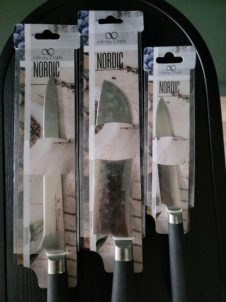 Infinity Chefs – Nordic Messenset (3-delig) – NIEUW, Huis en Inrichting, Keuken | Bestek, Nieuw, Rvs of Chroom, Ophalen of Verzenden