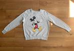 H&M leuke grijze sweater met Mickey Mouse maat M, Kleding | Dames, Ophalen of Verzenden, Gedragen, Maat 38/40 (M), Grijs