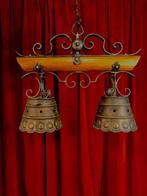 Vintage gesmede hanglamp - made in Italy, Ophalen of Verzenden, Gebruikt, Vintage