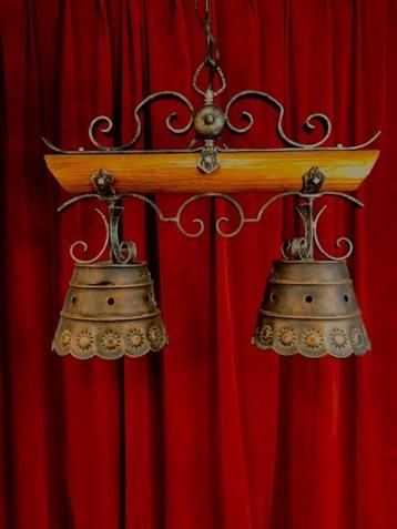 Vintage gesmede hanglamp - made in Italy beschikbaar voor biedingen