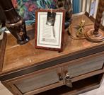 Haagse School Servieskast Hout, Ophalen, 100 tot 150 cm, Glas, 25 tot 50 cm