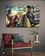 Kunstfoto “Backseat Romance” plexiglas, Huis en Inrichting, Woonaccessoires | Wanddecoraties, Zo goed als nieuw, Ophalen