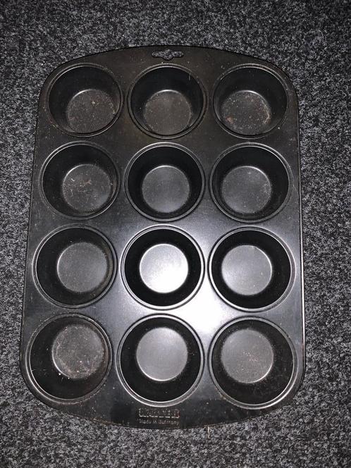 Muffin-bakblik, bakblik, muffinblik voor 12 muffins; Kaiser, Huis en Inrichting, Keuken | Keukenbenodigdheden, Zo goed als nieuw