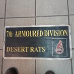 DESSERT RATS DIVISION BORD WW 2, Ophalen of Verzenden, Landmacht, Engeland, Embleem of Badge