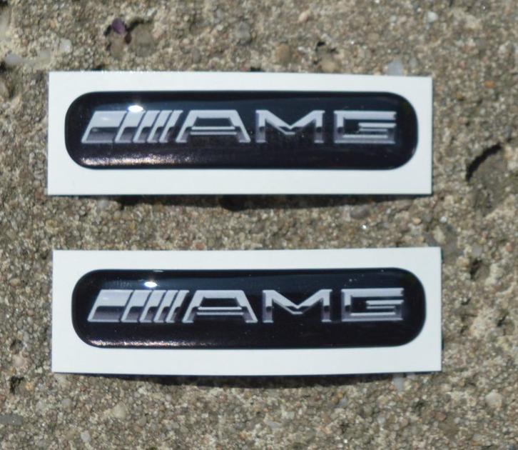 set AMG stickers - Mercedes C63 E63 SL 55 G55 W124 G63, Auto diversen, Auto-accessoires, Nieuw, Verzenden