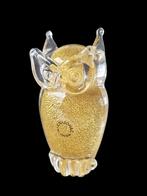 Gouden V. Nason Murano uil, Antiek en Kunst, Antiek | Glas en Kristal, Ophalen of Verzenden
