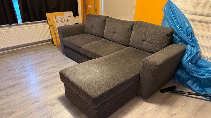 JYSK Slaapbank Gratis op te halen, Huis en Inrichting, Slaapkamer | Slaapbanken, Gebruikt, 90 cm, 220 cm, Tweepersoons, Grijs