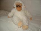 MOOIE AAP PLUCHE LANGHARIG PLUIZIG WIT MET HUIDSKLEUR, Ophalen of Verzenden, Nieuw, Overige typen