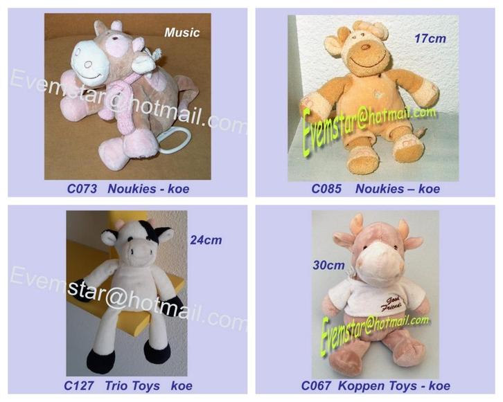 Koe Koetje - Noukie's Noukies Trio Toys Koppen Good Friends, Kinderen en Baby's, Speelgoed | Knuffels en Pluche, Zo goed als nieuw