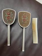 Vintage kapset met spiegel, borstel en kam, Antiek en Kunst, Ophalen of Verzenden