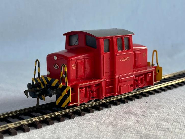Fleischmann 4203 Diesellok BR V 42-03 O&K, Hobby en Vrije tijd, Modeltreinen | H0, Zo goed als nieuw, Locomotief, Gelijkstroom