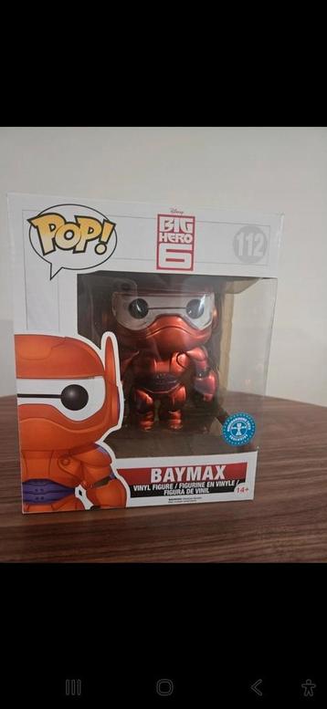 Funko pop baymax metallic 112 beschikbaar voor biedingen