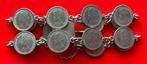 Zilveren armband van halve gulden en dubbeltjes Wilhelmina, Ophalen, ½ gulden, Setje, Zilver