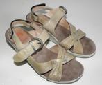 Beige Wolky sandalen met sleehak maat 38, Wolky, Beige, Zo goed als nieuw, Sandalen of Muiltjes