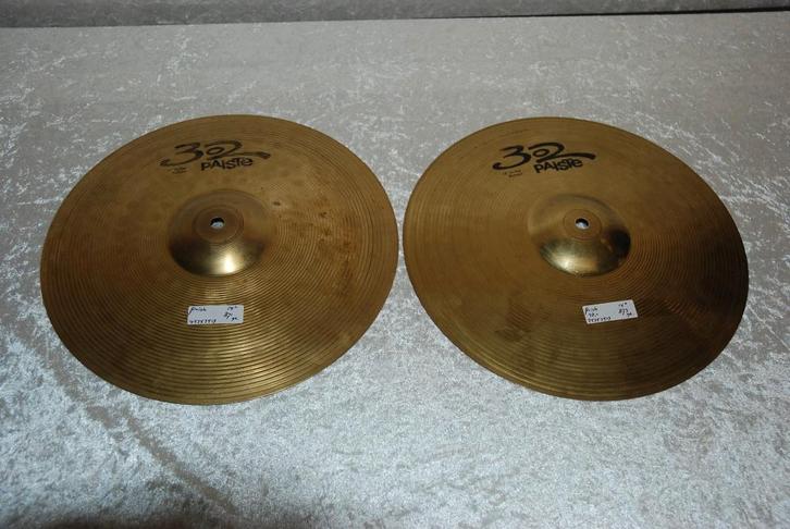 Paiste 302 hihat bekkens 871/873gr 14 inch  <25252517>, Muziek en Instrumenten, Instrumenten | Onderdelen, Gebruikt, Drums of Percussie
