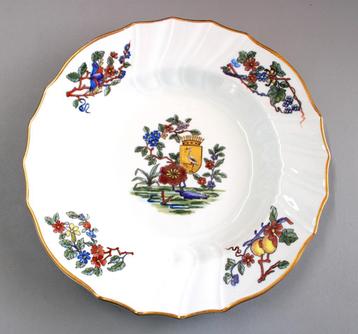 Schitterend 19-Eeuws Petrus Regout Heraldisch Bord Den Haag beschikbaar voor biedingen