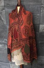 Grote omslagdoek Pashmina wol zijden sjaals All size NIEUW, Ophalen of Verzenden, Nieuw, Maat 42/44 (L), Oranje