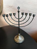 Chanoeka menora kandelaar israel, Antiek en Kunst, Ophalen of Verzenden, Koper of Brons