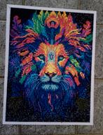 Leeuw met het derde oog - 30 x 40 cm. Diamond Painting Schil, Minder dan 50 cm, Oorspronkelijke maker, Nieuw, Ophalen of Verzenden