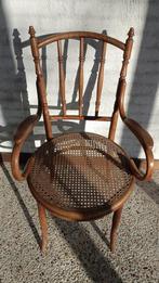 Vintage houten stoel Thonet stijl, Minder dan 50 cm, Gebruikt, Minder dan 75 cm, Vintage