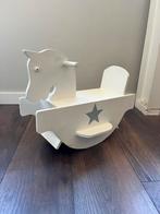 Houten hobbelpaard wit, voor kinderen!, Ophalen, Gebruikt