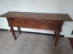 Antieke sidetable donker hout, Huis en Inrichting, Tafels | Sidetables, Ophalen, Gebruikt, 100 tot 150 cm, 25 tot 50 cm