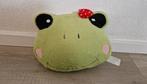 Kikker knuffel kussen kawaii frog strik meisje, Ophalen of Verzenden, Zo goed als nieuw, Kikker