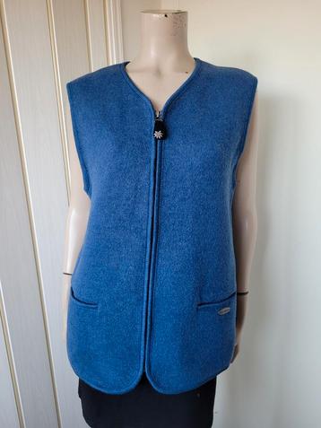 Giesswein puur wollen vest 38 blauw beschikbaar voor biedingen