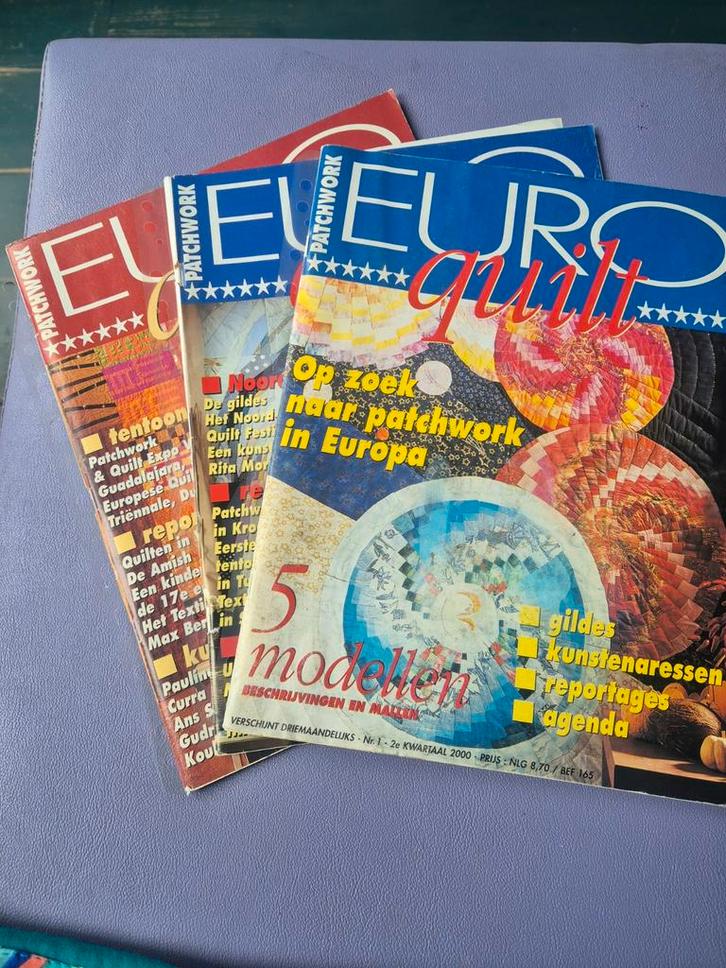 Euro Quilt Patchwork Tijdschriften - Collectie, Boeken, Tijdschriften en Kranten, Zo goed als nieuw, Overige typen, Ophalen of Verzenden