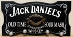 Jack Daniels whiskey kapstok haken houten pubbord deco