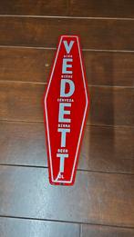 Emaille Vedett Reclamebord 65 cm hoog., Ophalen of Verzenden, Gebruikt, Reclamebord