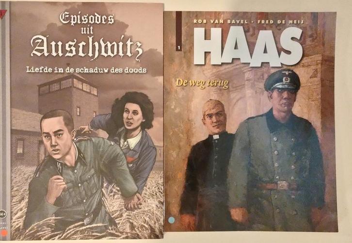 2 oorlogs stripboeken:auschwits Rob van Bavel - De weg terug, Boeken, Stripboeken, Zo goed als nieuw, Eén stripboek, Ophalen of Verzenden
