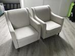 Twee beige fauteuils Olav, Ophalen, Eenpersoons, 75 tot 100 cm, Zo goed als nieuw