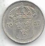 10  öre  1937  Zweden. km. 780, Ophalen of Verzenden, Overige landen, Losse munt, Zilver