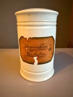 Vintage Porseleinen Apothekerspot met Etiket, Ophalen of Verzenden