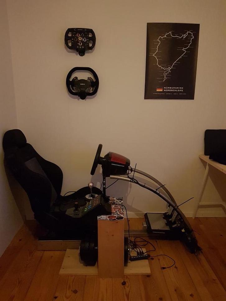 Racesim setup - F1, poke, handrem, knoppendoos, pedalen,, Spelcomputers en Games, Spelcomputers | Overige Accessoires, Zo goed als nieuw