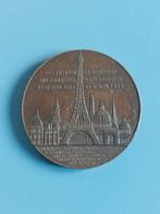 Penning beklimmen eiffeltoren 1889, Postzegels en Munten, Ophalen of Verzenden, Brons, Buitenland