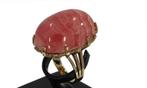 Robuuste Rhodochrosiet edelsteen vintage gouden dames ring, Sieraden, Tassen en Uiterlijk, Ringen, Voordeelsieraden, Ophalen of Verzenden