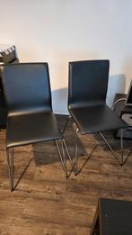 Zwarte eetkamer stoelen, Ophalen, Zo goed als nieuw, Zwart, Twee