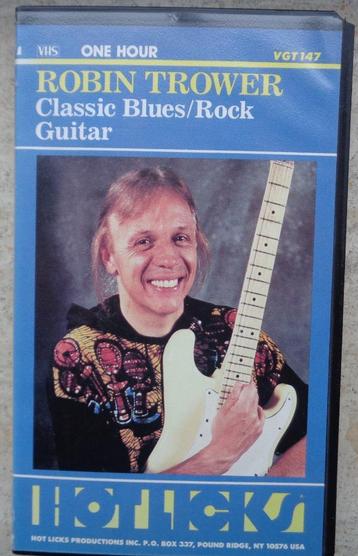 VHS INSTRUCTIEVIDEO ROBIN TROWER CLASSIC BLUES / ROCK beschikbaar voor biedingen