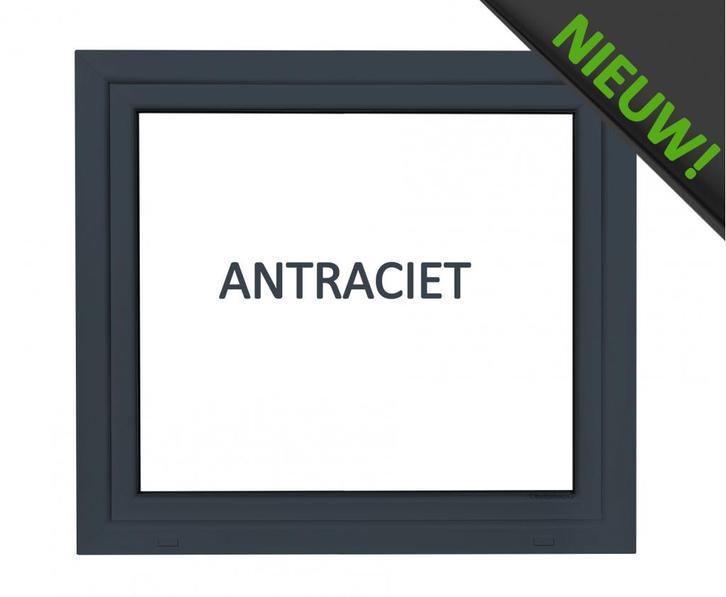 Kunststof antraciet draaikiep kozijn b80 x h60 RAL7016, Doe-het-zelf en Verbouw, Kozijnen en Schuifpuien, Nieuw, Raamkozijn, Kunststof