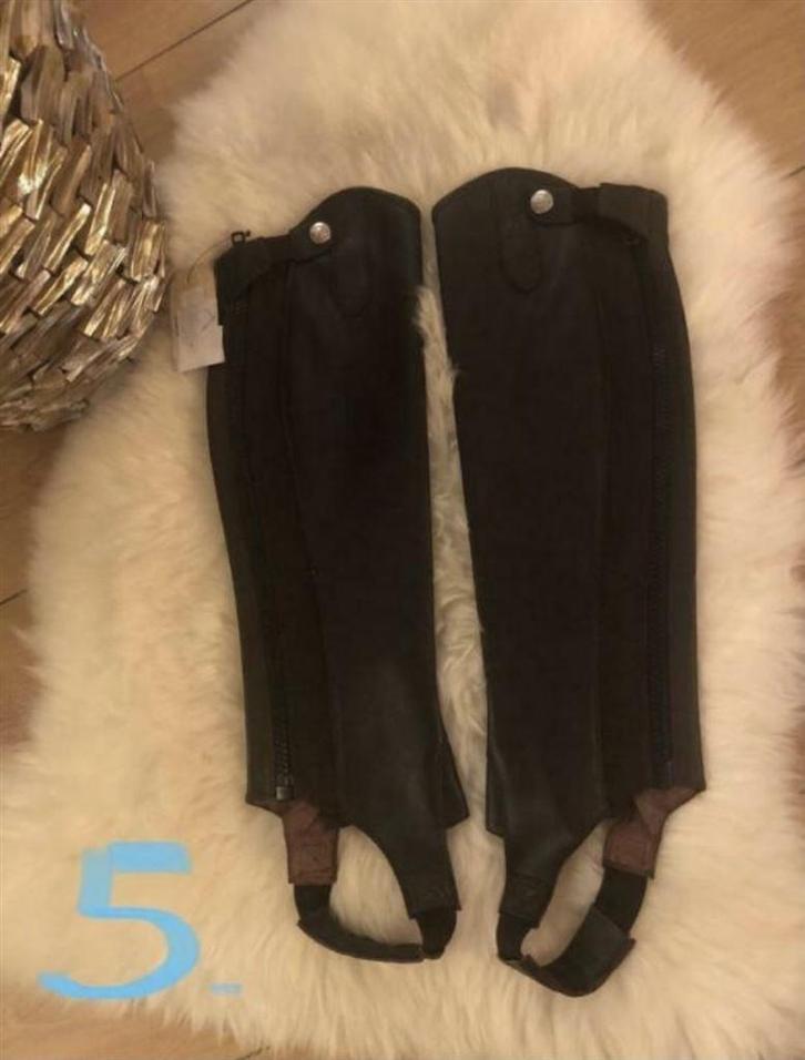 Mooie bruin lederen chaps van Busse - NIEUW - SL, Dieren en Toebehoren, Paardrijkleding, Nieuw, Dames, Heren, Schoeisel, Dressuur