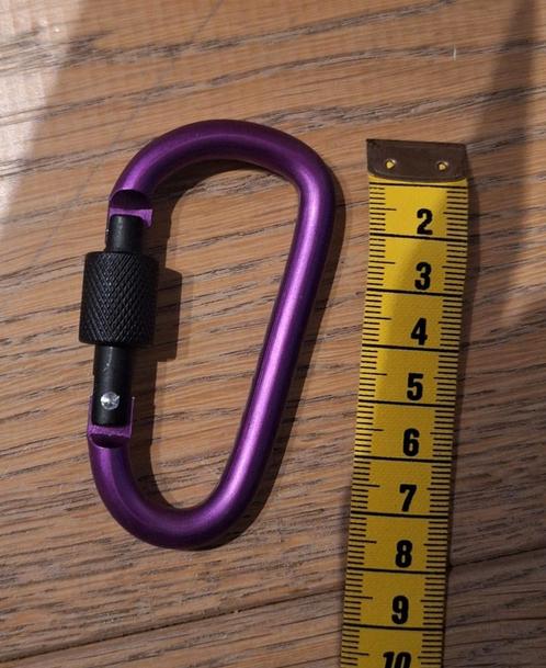 Paarse karbijn haak, Huis en Inrichting, Woonaccessoires | Overige, Nieuw, Ophalen of Verzenden