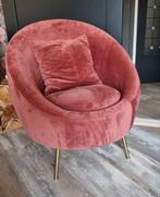 Loods5 velours kuipstoel, Huis en Inrichting, Fauteuils, Ophalen, Zo goed als nieuw, Minder dan 75 cm, 50 tot 75 cm