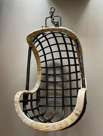 Rotan Hangstoel Egg Chair + Standaard (optioneel) beschikbaar voor biedingen