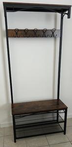 Garderoberek met Kapstok - Schoenenrek  80x32x178,5CM, Zo goed als nieuw, Metaal, 150 tot 200 cm, Ophalen